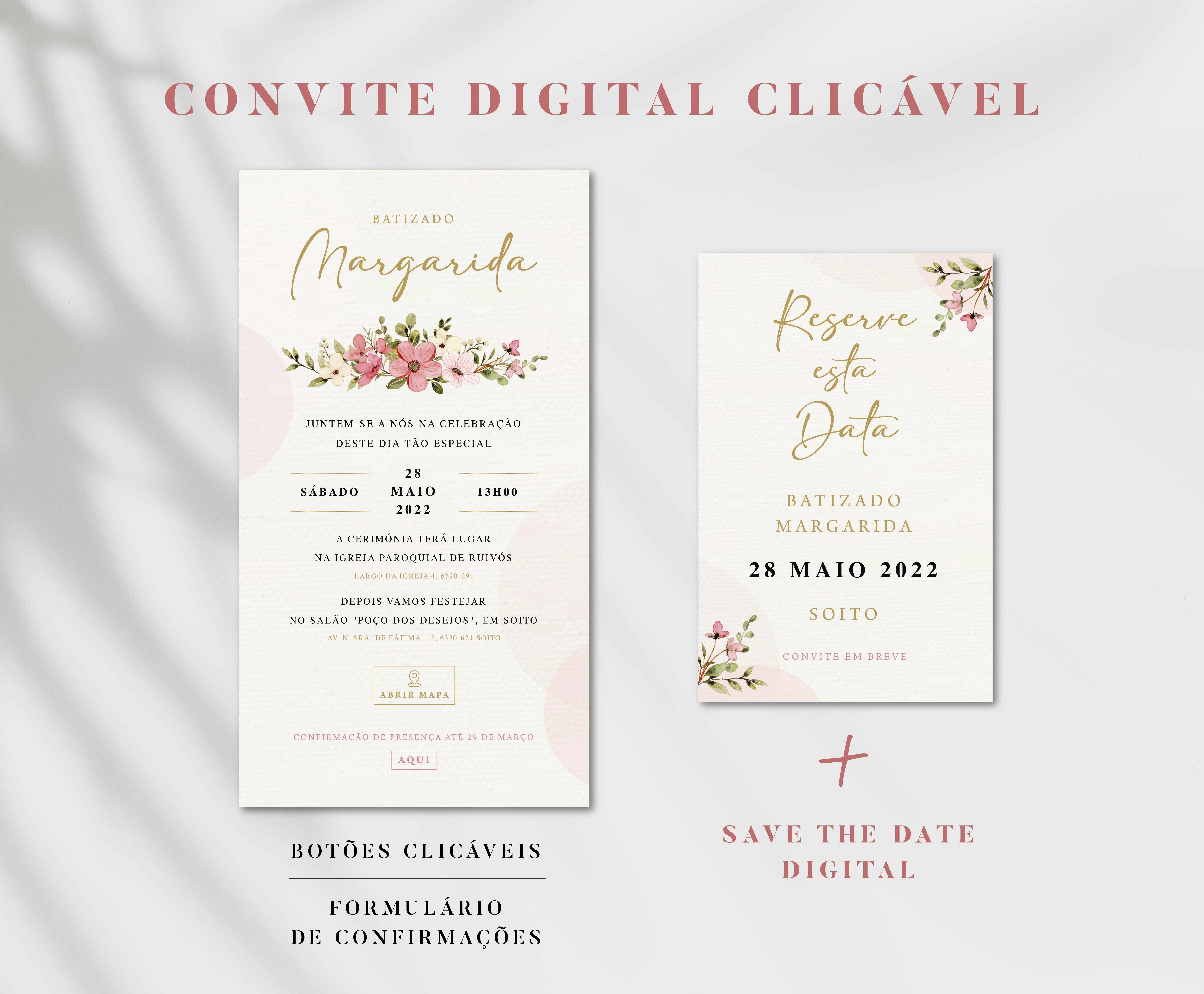 Convite Elegant Rose