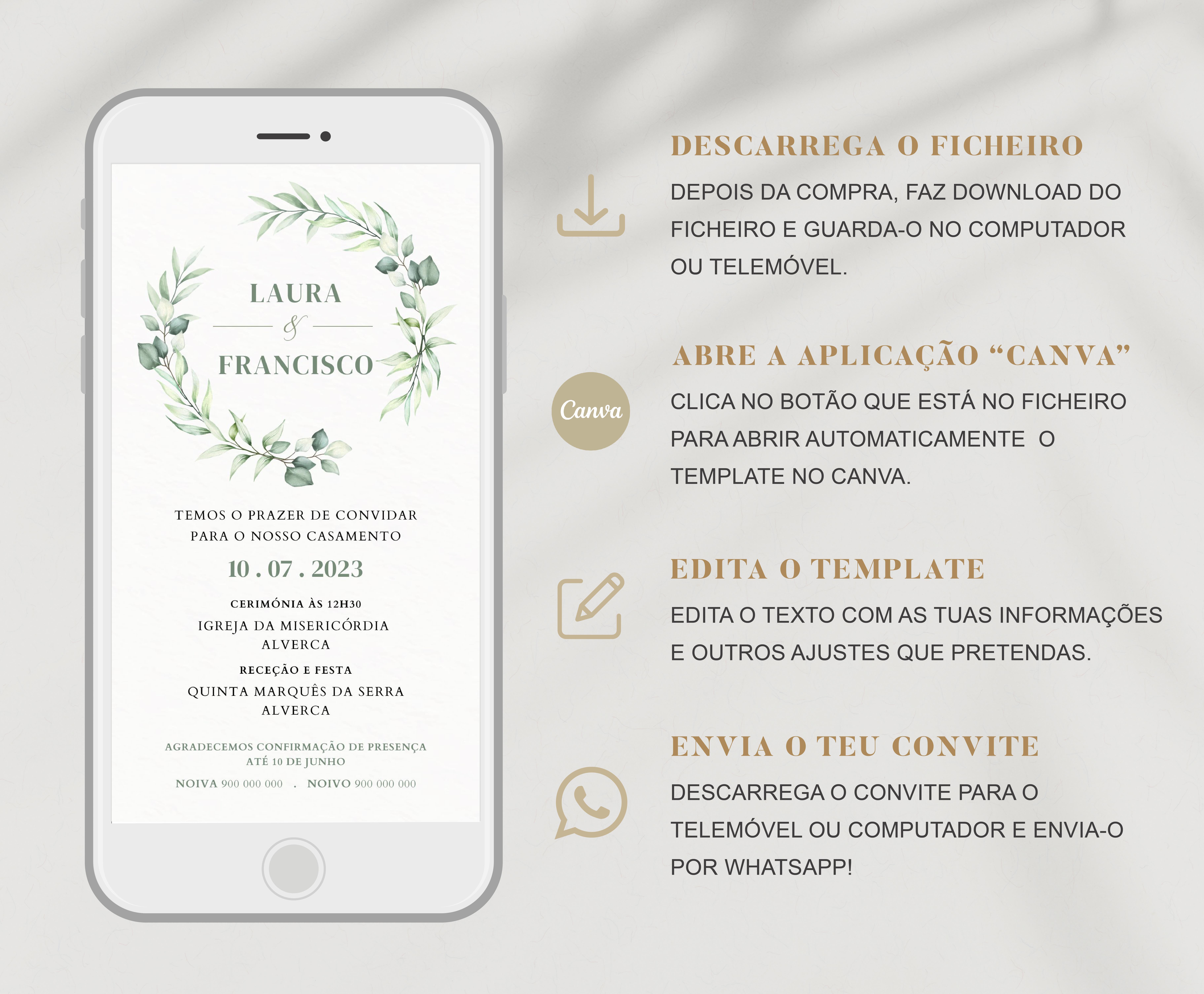 EDIT | Convite Soft Leaves