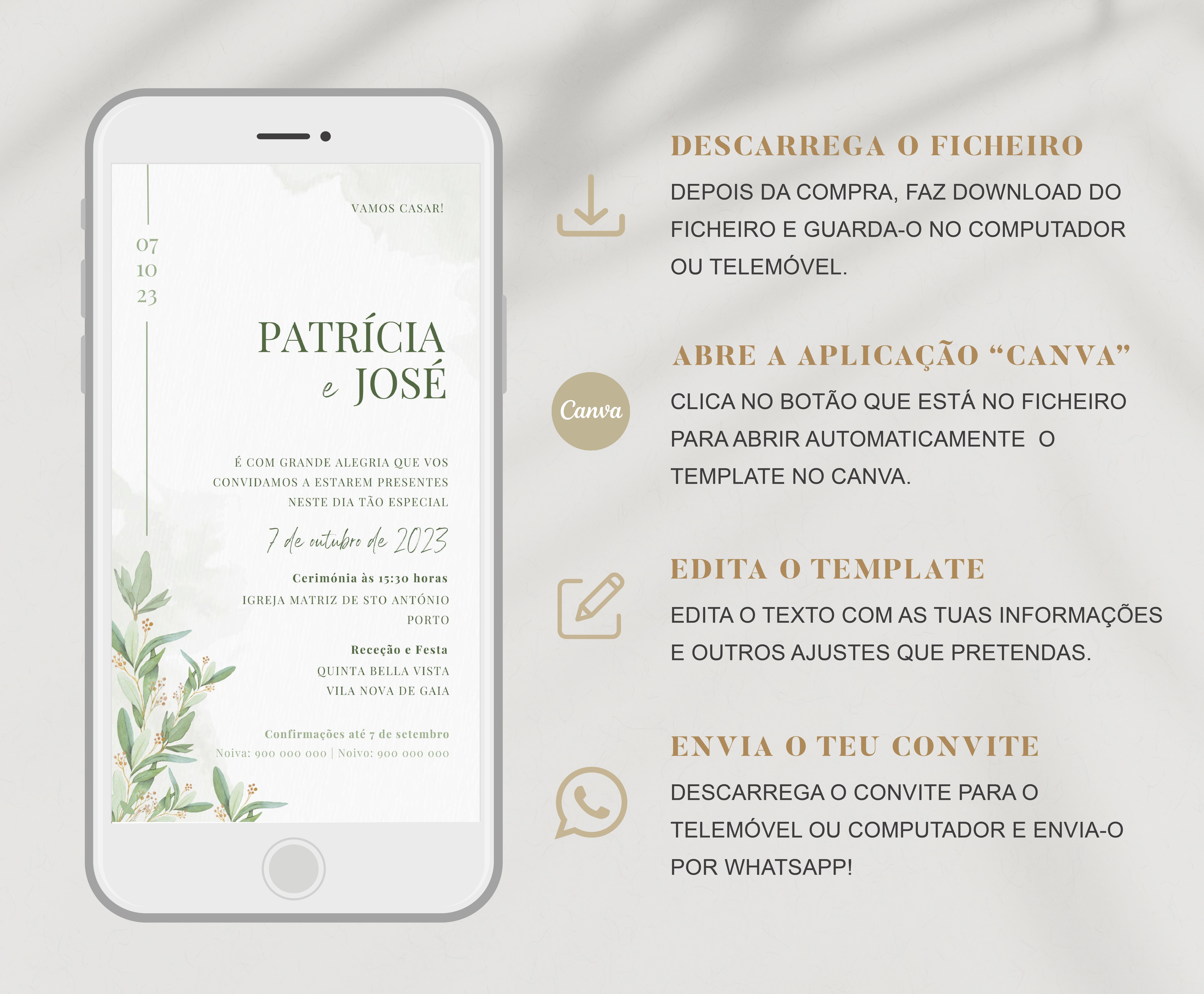 EDIT | Convite Olive Greenery