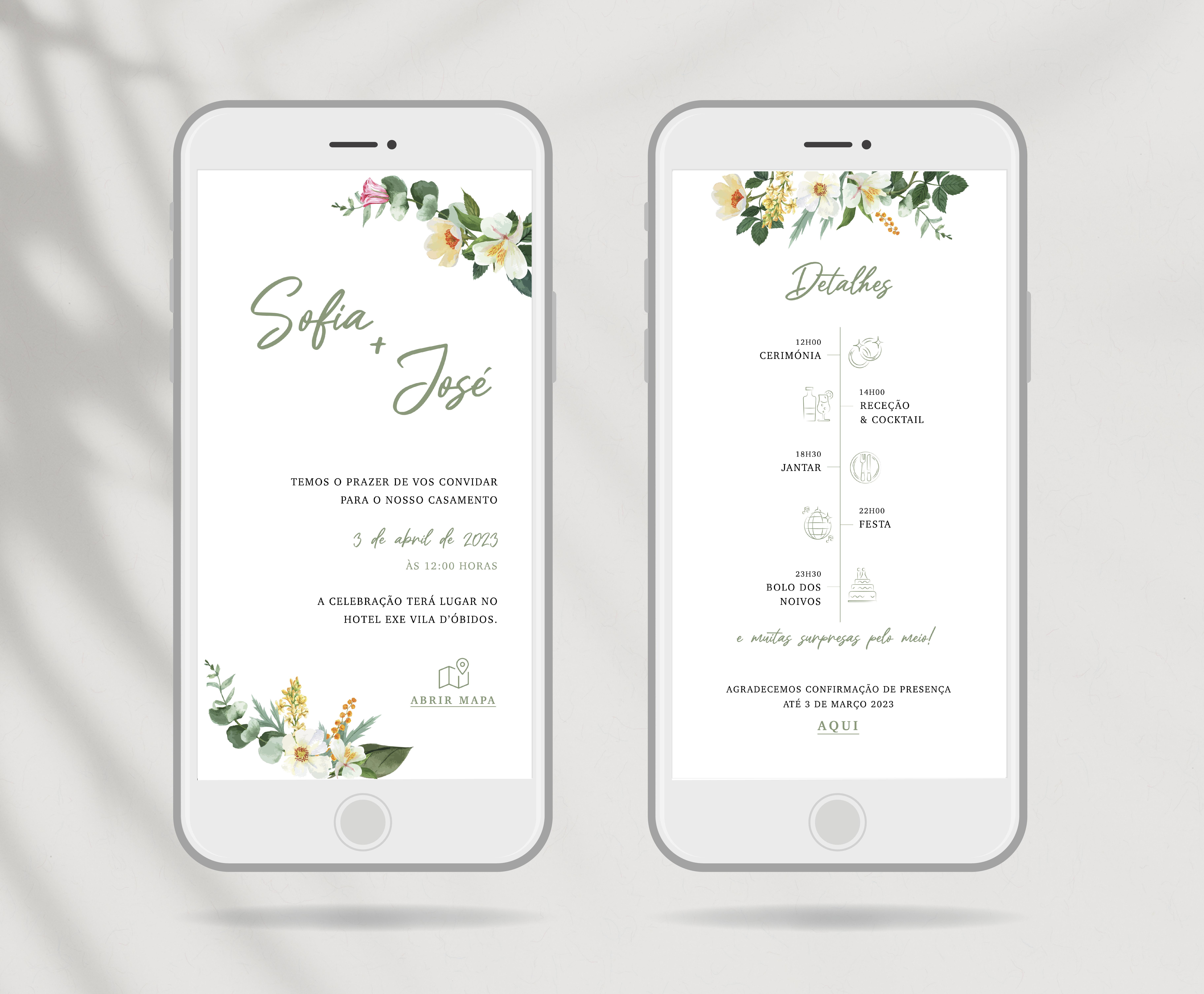 Convite Botanical Rustic