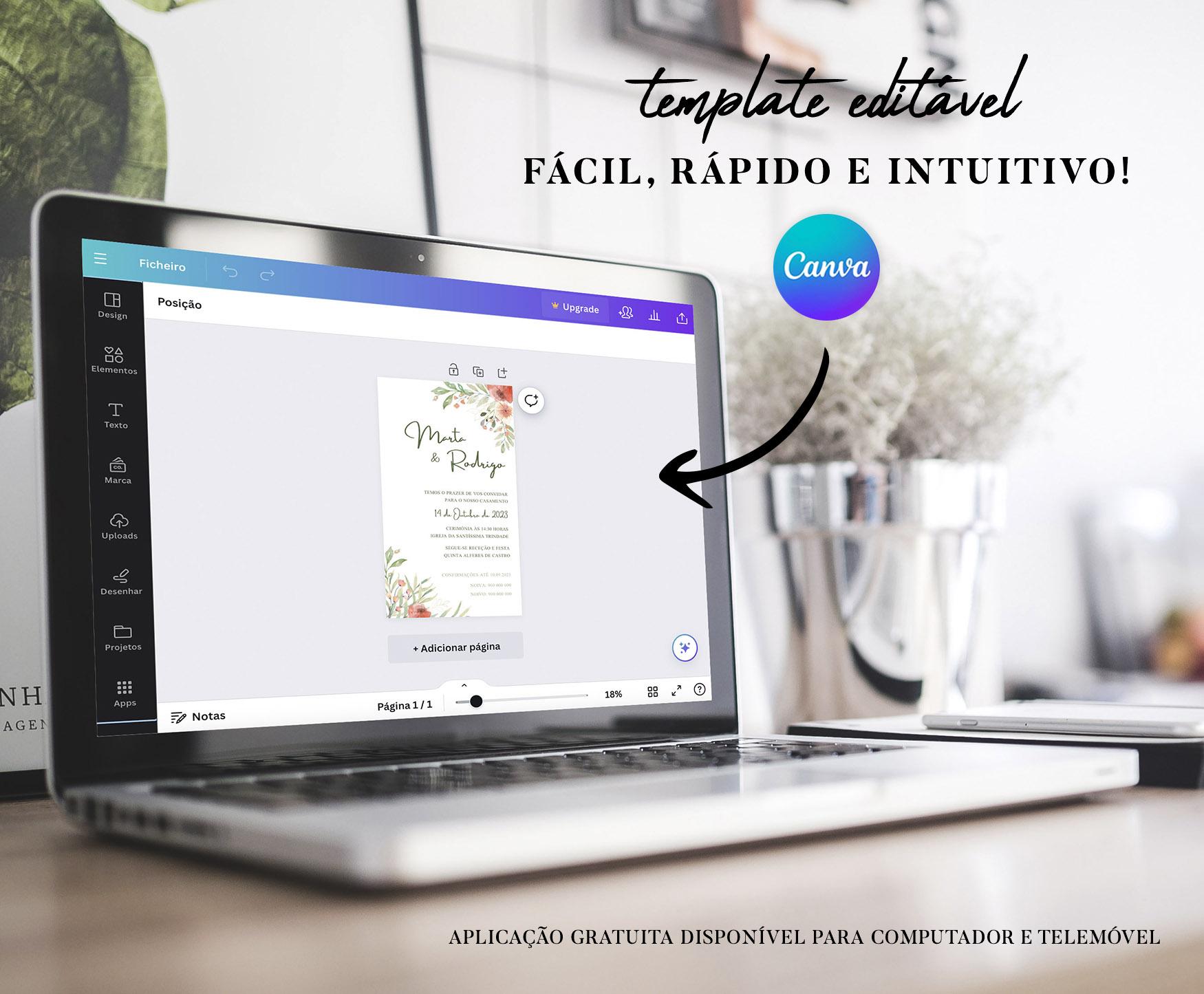 EDIT | Convite Rustic Floral