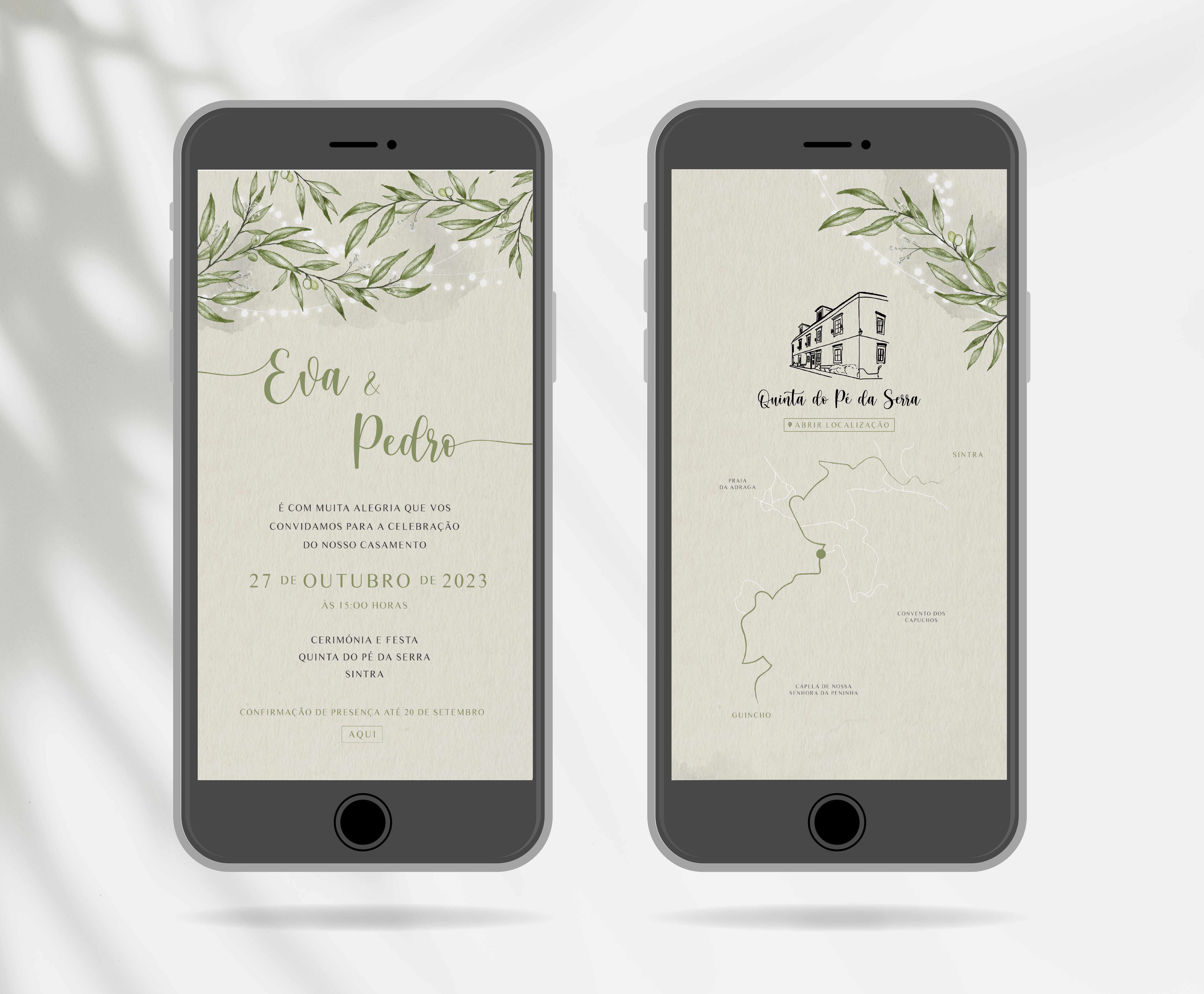 Convite Rustic Lights (c/ Mapa)