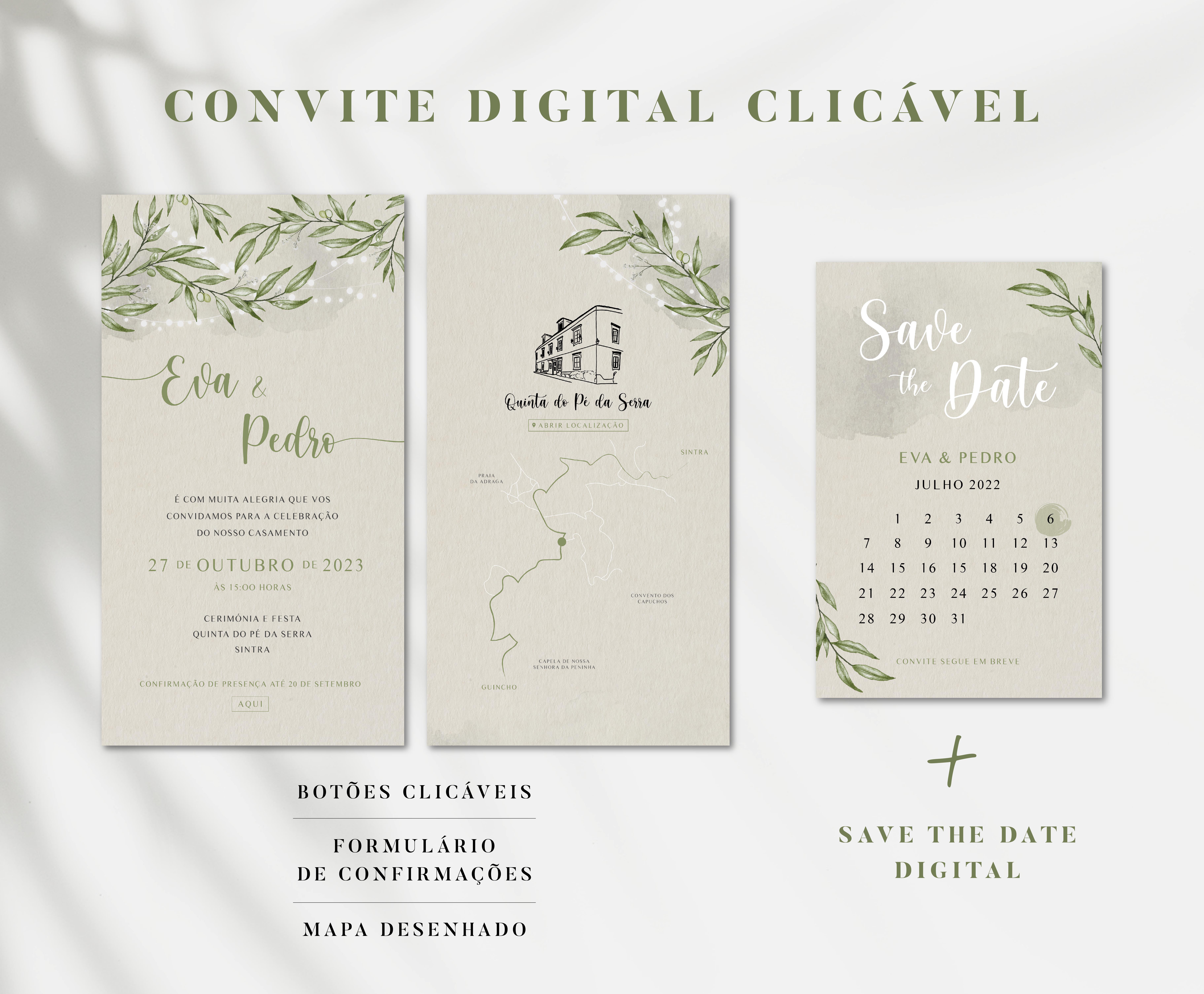Convite Rustic Lights (c/ Mapa)
