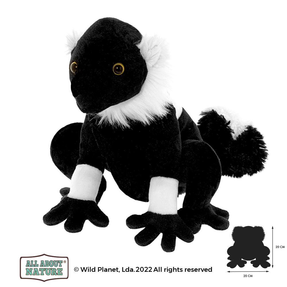 Peluche Lêmure Preto All About Nature