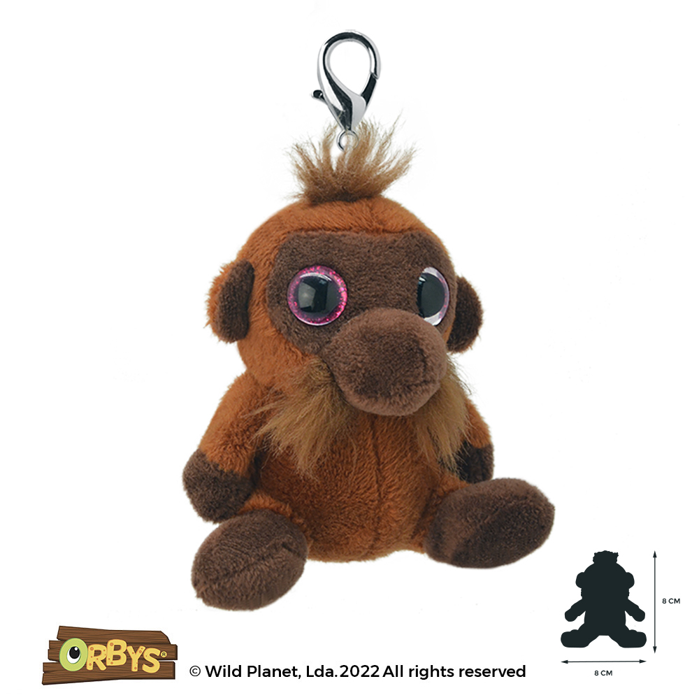 Porta Chaves de Peluche Orangotango Orbys