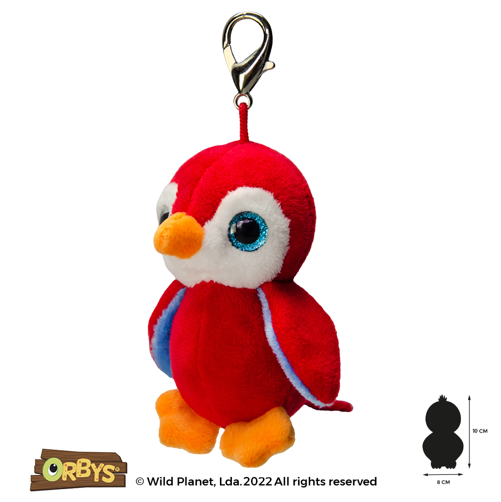 Porta Chaves de Peluche Papagaio Orbys
