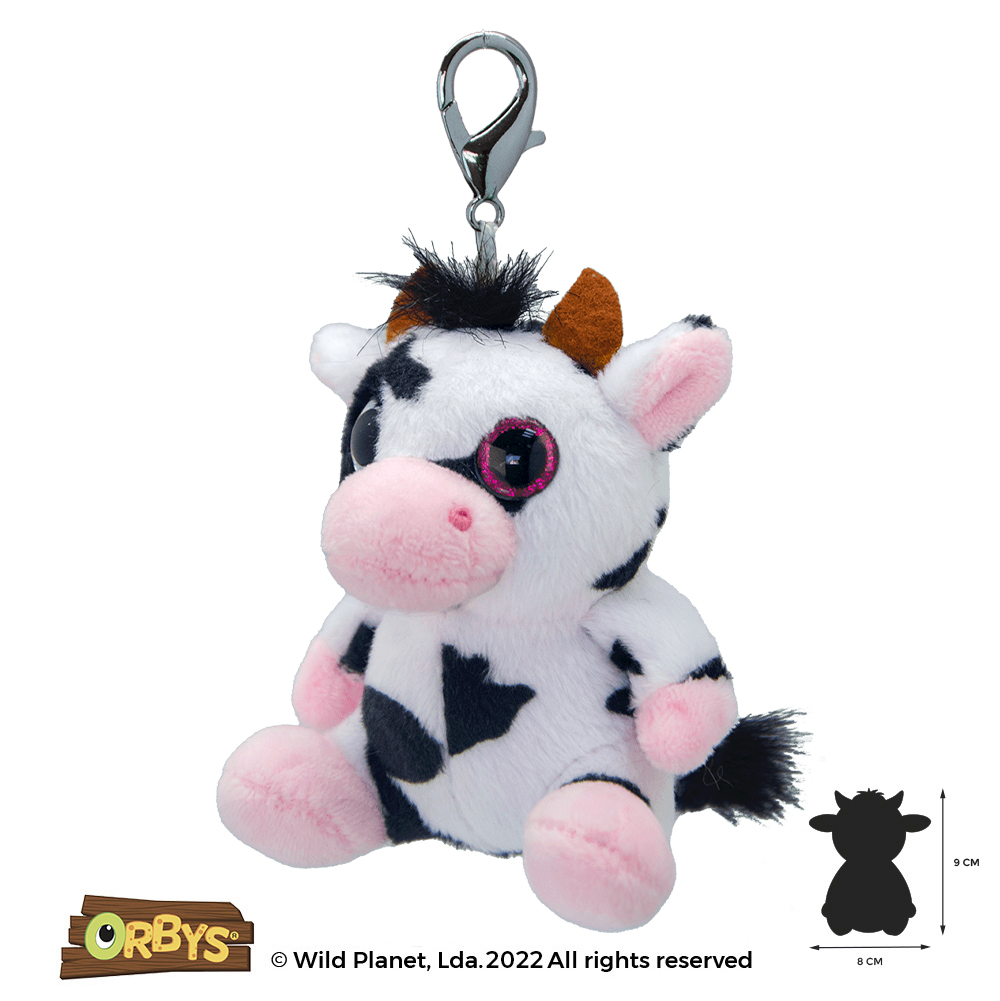 Porta Chaves de Peluche Vaca Orbys