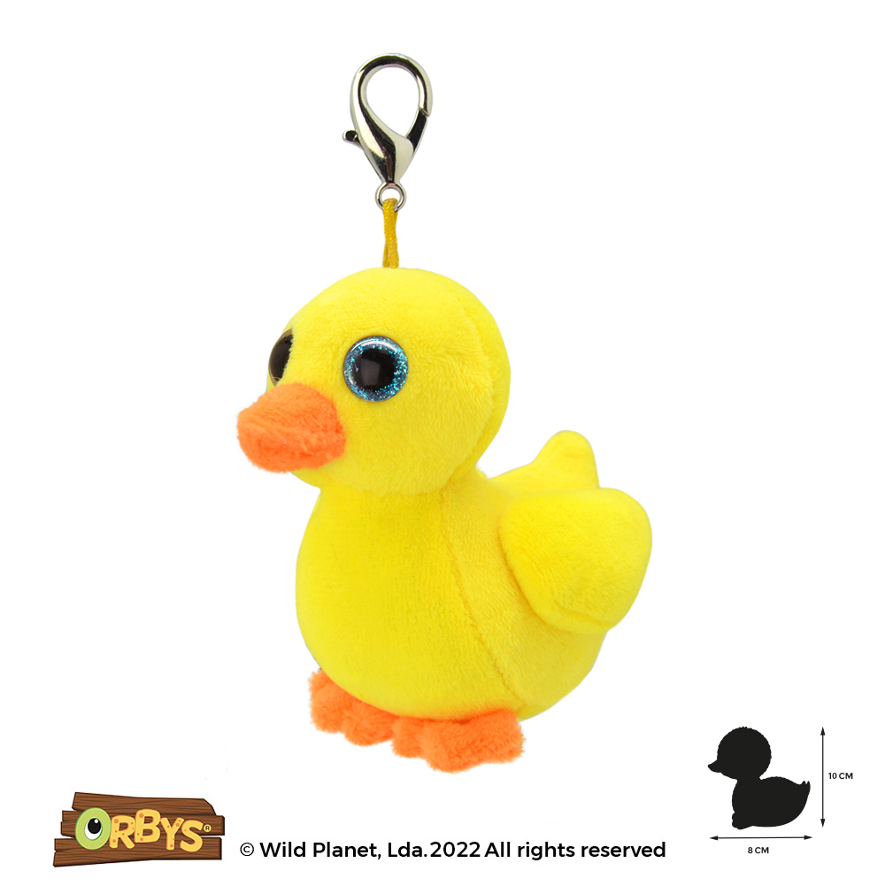 Porta Chaves de Peluche Pato Orbys