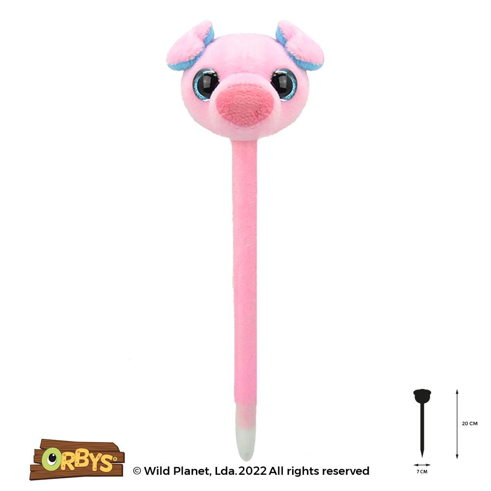 Caneta de Peluche Porco Orbys