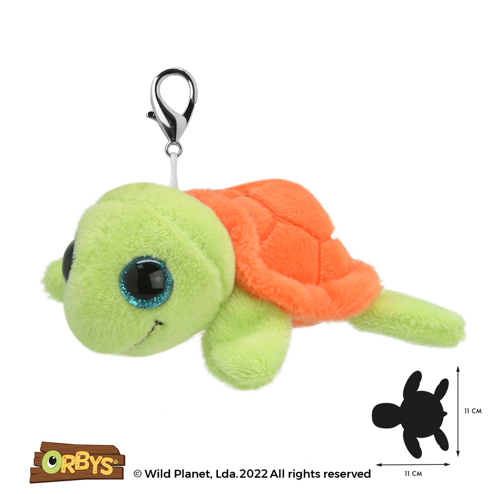 Porta Chaves de Peluche Tartaruga Verde Orbys