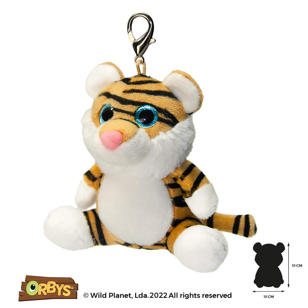 Porta Chaves de Peluche Tigre Orbys