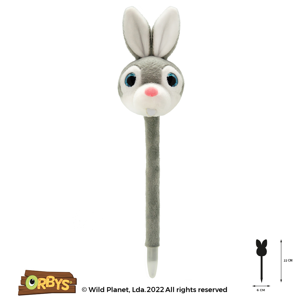 Caneta de Peluche Coelho Orbys