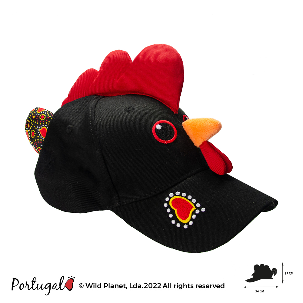 Chapeu de Peluche Galo de Barcelos Portugal Love