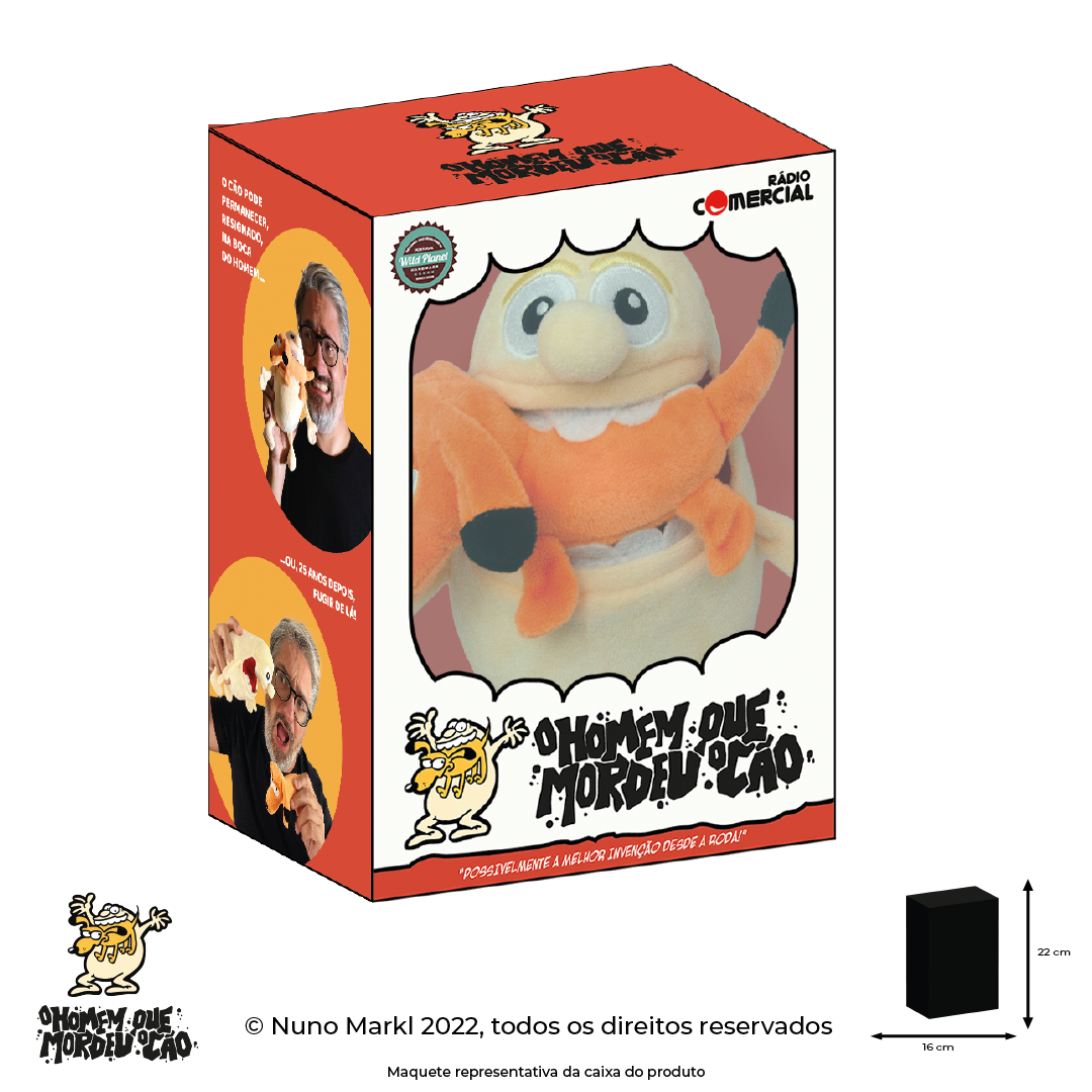Brinquedo de Peluche Wild Planet, O Homem Que Mordeu o Cão