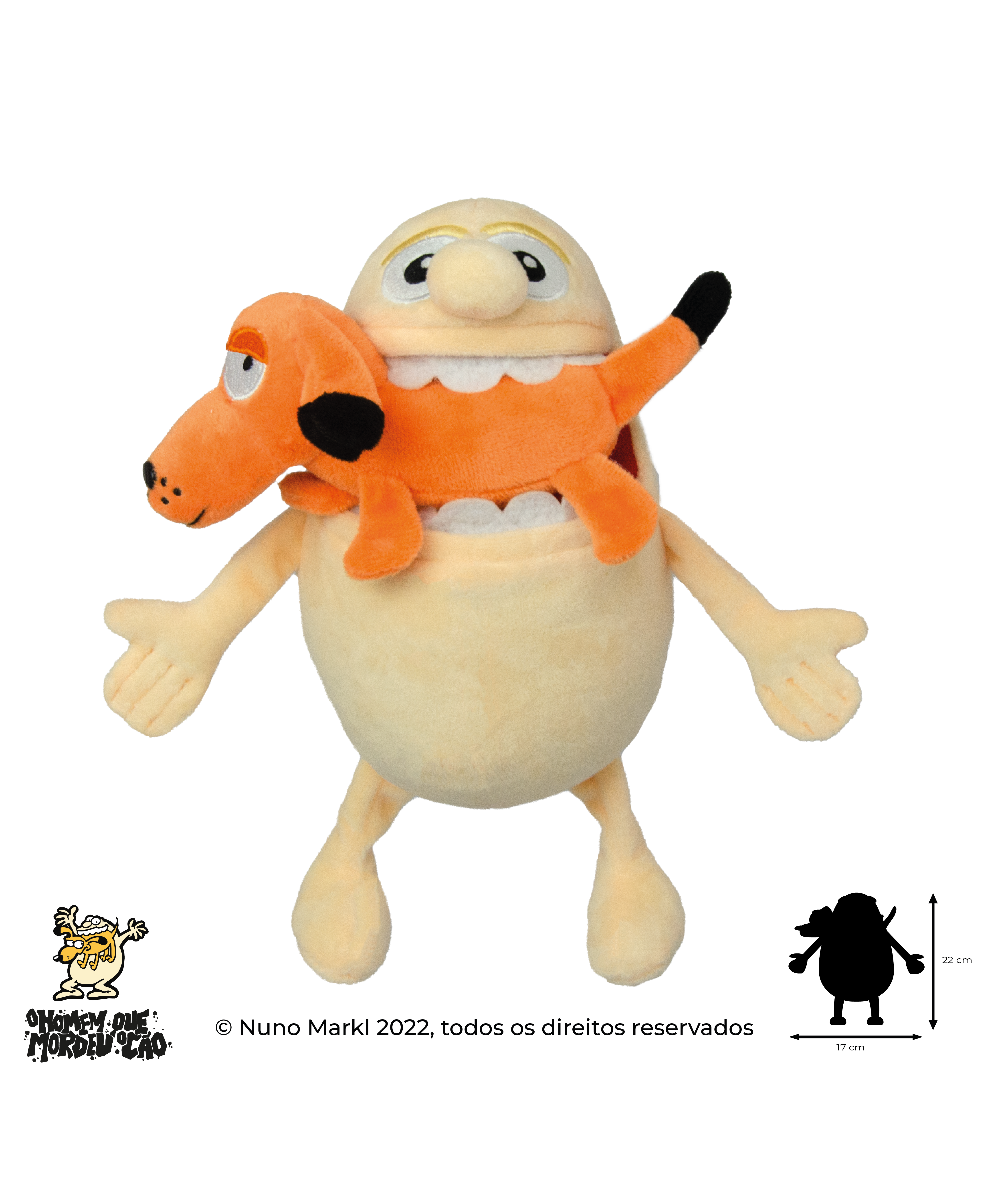 Brinquedo de Peluche Wild Planet, O Homem Que Mordeu o Cão