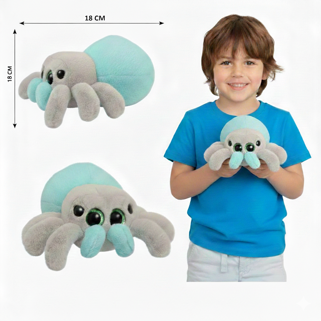 Peluche Aranha Saltadora Orbys