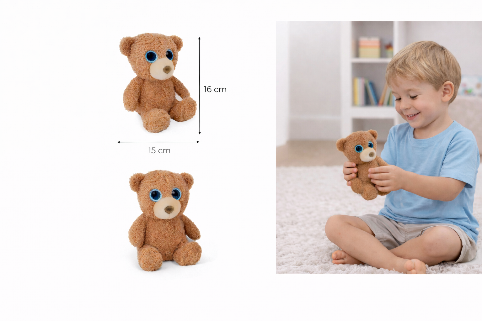 Peluche Urso Castanho Orbys 