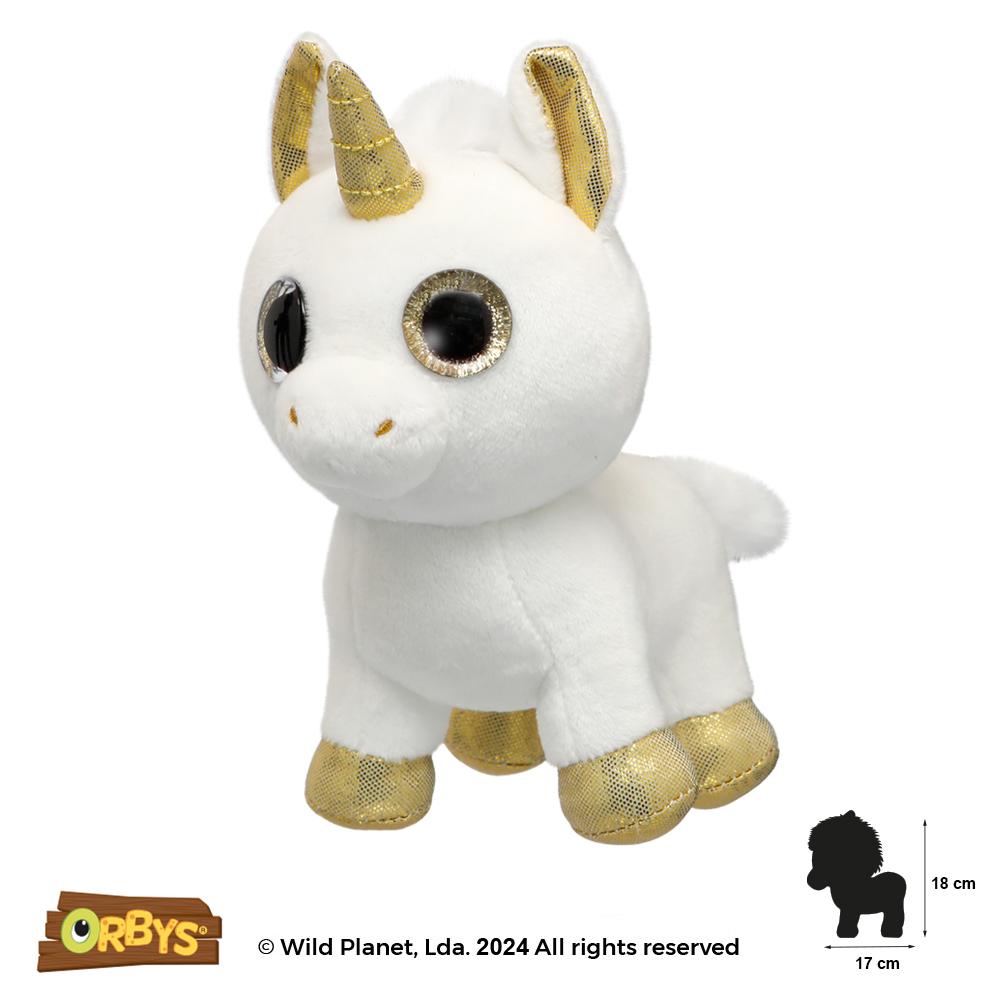 Peluche Unicornio Dourado Orbys