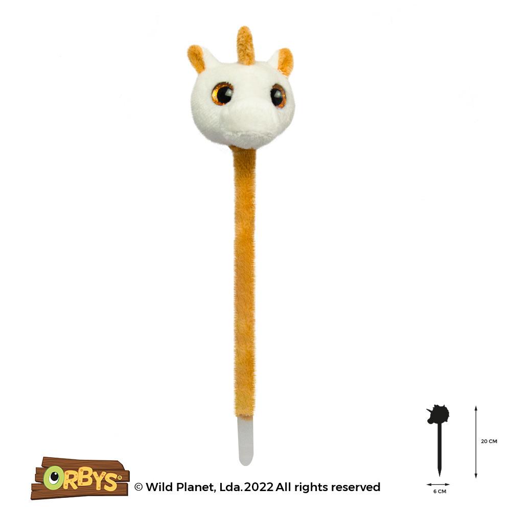 Caneta de Peluche Unicornio Orbys