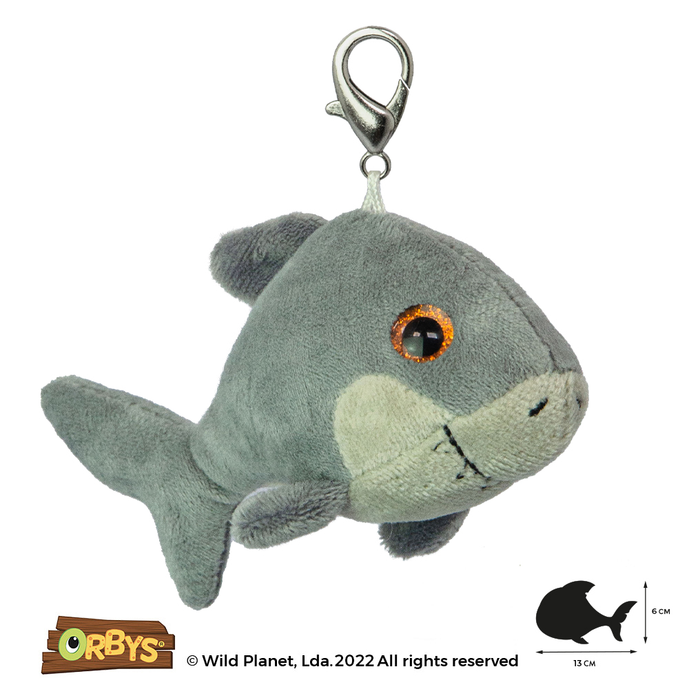 Porta Chaves de Peluche Tubarão Orbys