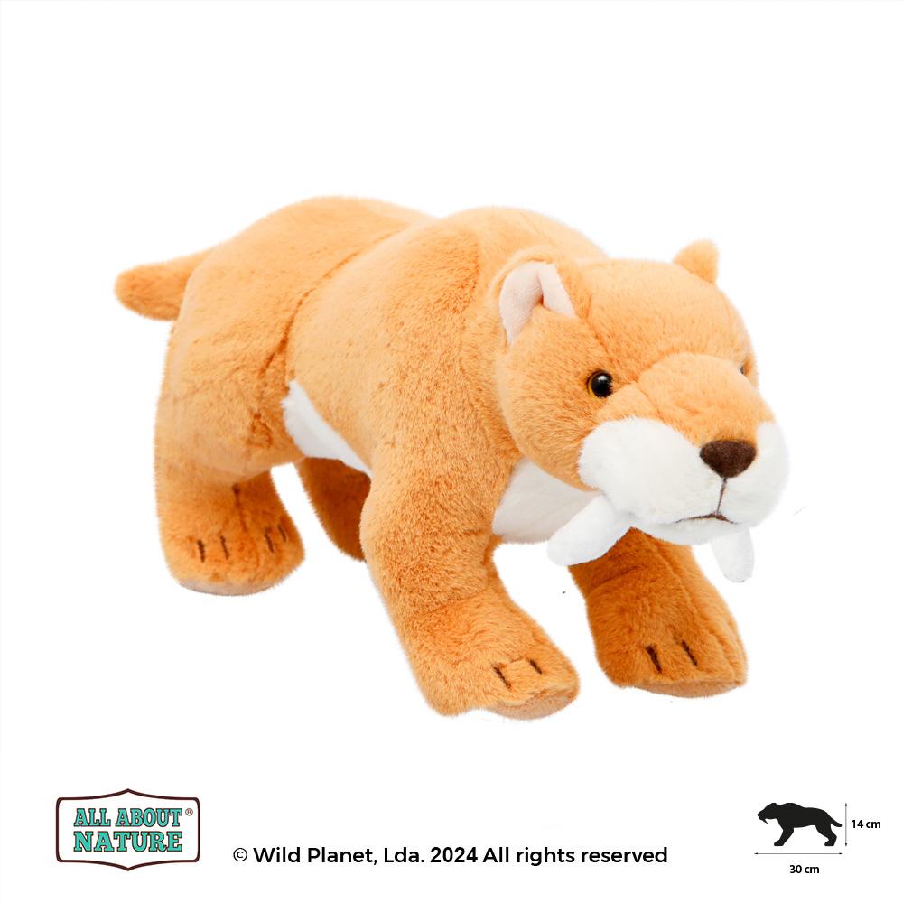 Peluche Tigre Dentes de Sabre All About Nature