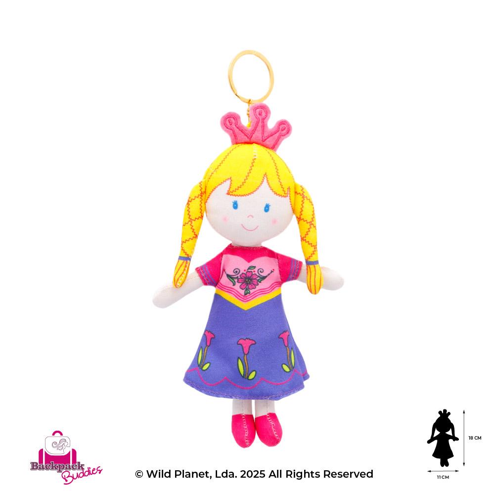 Porta-Chaves Princesa com Tranças Backpack Buddies